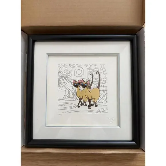 Super-duper RARE. “Lady and the Tramp” serigraph w/cert.